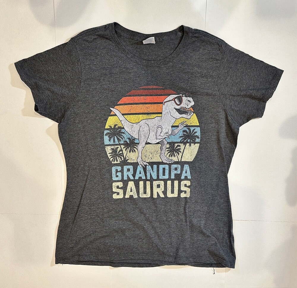 Grandpa Saurus Papa Father Granddad Dad T-shirt Papa Father's Day T-REX